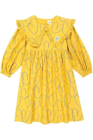Jelly Mallow Frill-trimmed printed cotton dress