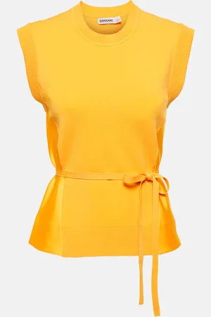 Simkhai Rosalia belted top