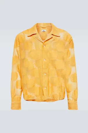 BODE Sunflower cotton-blend lace shirt