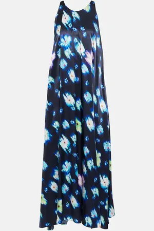 Dorothee Schumacher Floral satin midi dress