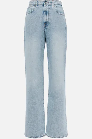 7 for all Mankind High-rise straight-leg jeans