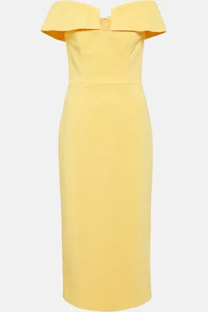 Rebecca Vallance Lumiere embellished mesh midi dress