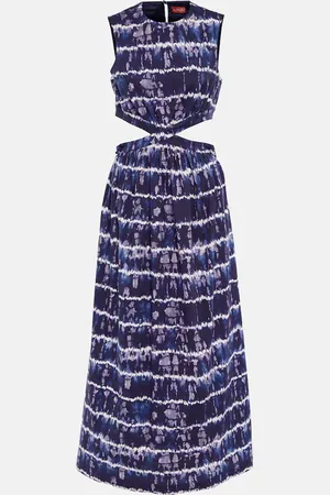 Altuzarra Ashima cutout cotton-blend midi dress