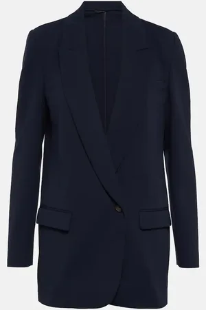 Brunello Cucinelli Single-breasted cotton-blend blazer