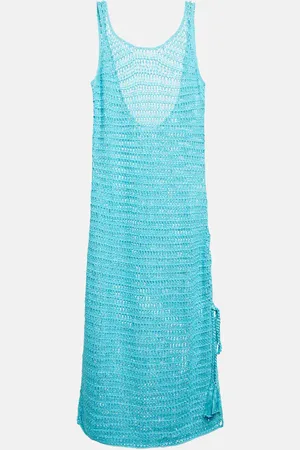 ANNA KOSTUROVA Athena crochet cotton midi dress