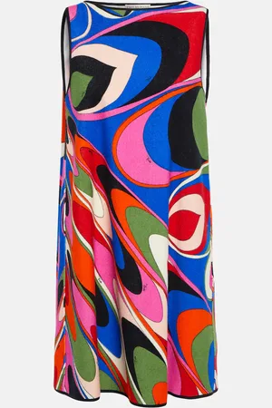 Puccini Onde cotton-blend minidress