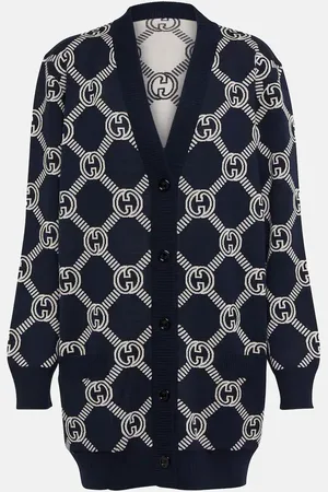 Gucci GG reversible wool-blend cardigan