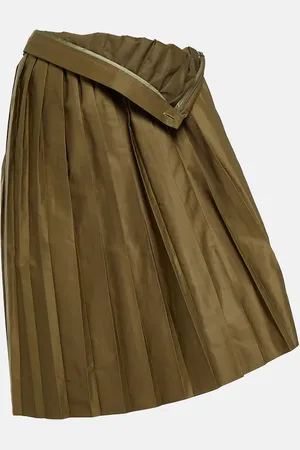 Maison Margiela Pleated asymmetric midi skirt