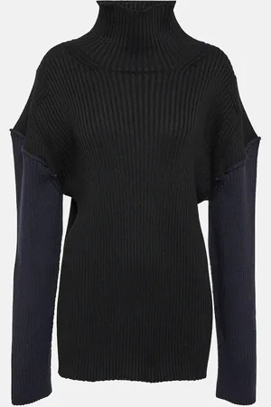 The Row Dua cotton and cashmere turtleneck sweater