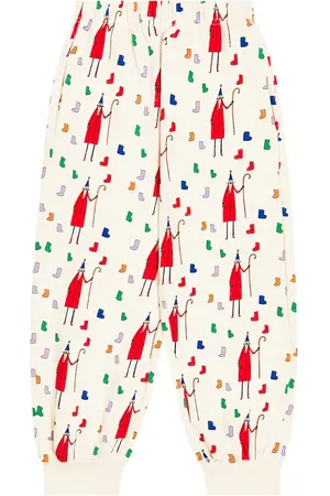 Jelly Mallow Printed cotton jersey sweatpants
