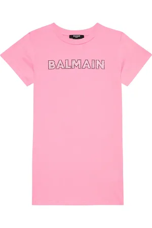 Balmain Logo cotton jersey dress