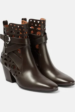 Alaïa AlaÃ¯a Ziggy Vienne leather ankle boots