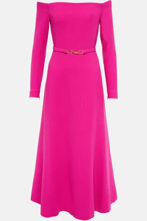 GABRIELA HEARST Carole off-shoulder wool gown