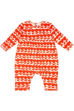 Bobo Choses Baby floral cotton-blend onesie