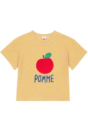 Jelly Mallow Pomme striped cotton-blend T-shirt