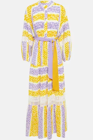 Diane von Furstenberg Embroidered cotton maxi dress