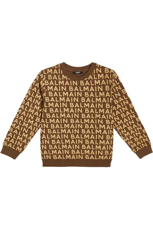 Balmain Logo printed cotton sweatshirt