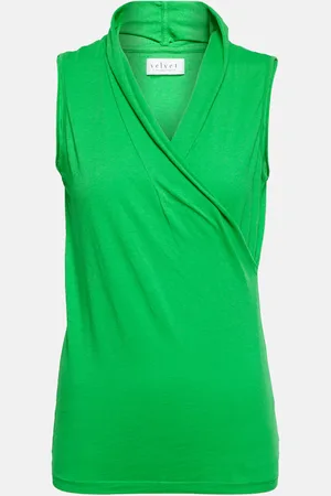 Velvet Adelise cotton-blend top