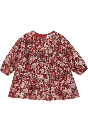 Molo Baby Colore floral cotton-blend dress