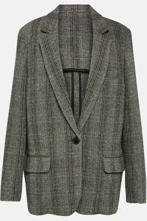 Marant Etoile Charlyne herringbone wool jacket