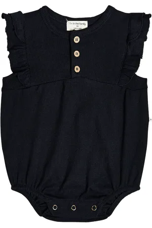 1+ IN THE FAMILY Baby Melania cotton jersey playsuit