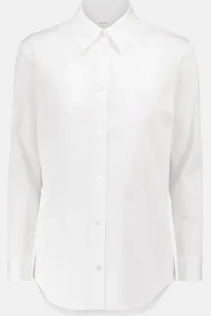 The Row Petra cotton-blend shirt