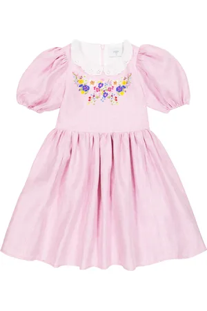 PAADE Embroidered linen dress