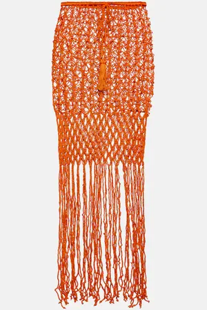 ANNA KOSTUROVA Crochet cotton skirt