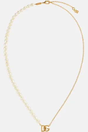 Dolce & Gabbana DG faux pearl necklace
