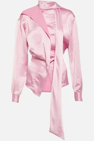 Victoria Beckham Asymmetric satin blouse