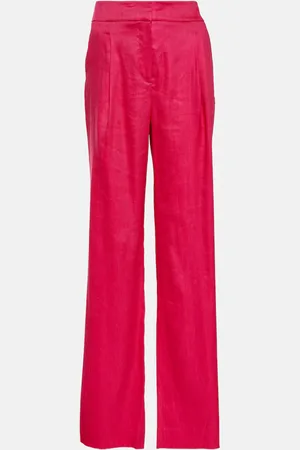 VERONICA BEARD Robinne wide-leg linen-blend pants