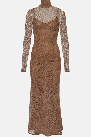 Tom Ford Open-knit LurexÂ® maxi dress