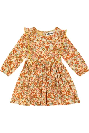 Molo Baby floral cotton-blend dress