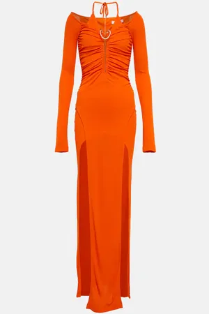 DION LEE Mobius Slit jersey gown