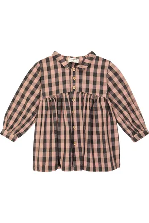 1+ IN THE FAMILY Baby Wendy checked cotton dress