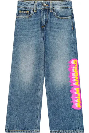 Palm Angels Logo straight-leg denim jeans