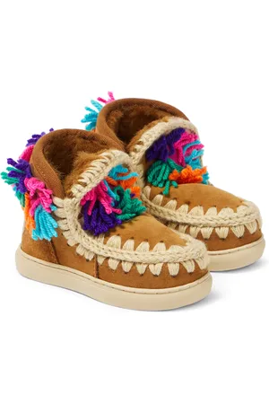 Mou AppliquÃ© suede sneakers