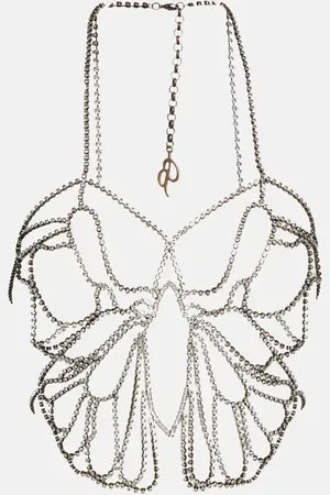 BLUMARINE Butterfly embellished body chain