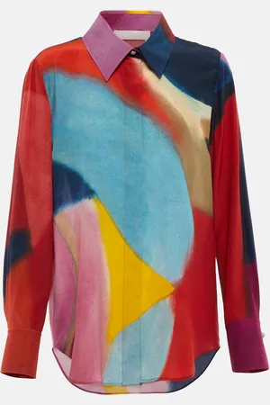 Chloé ChloÃ© Printed silk crÃªpe de chine shirt