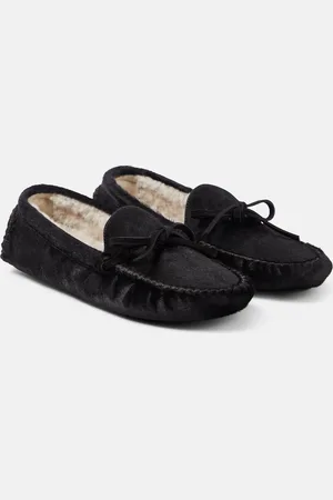 The Row Lucca calf hair moccasins