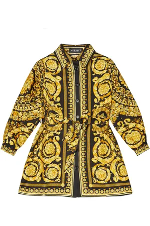 VERSACE Barocco silk twill dress