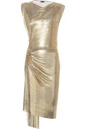 Paco rabanne Draped mesh dress