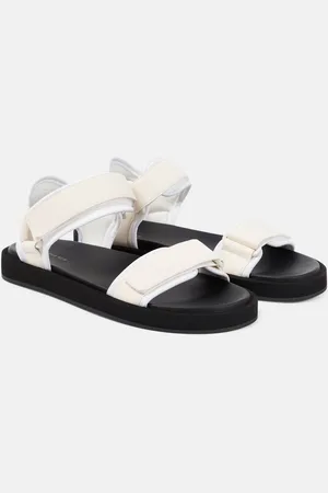 The Row Hook and Loop leather sandals