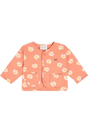 Bobo Choses Baby floral cotton-blend jacket