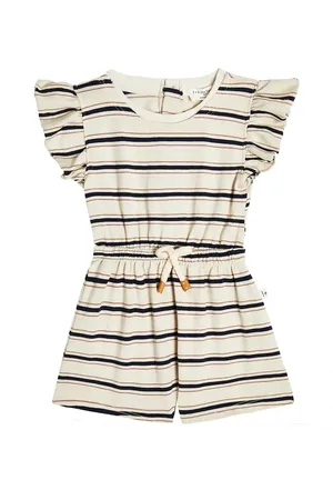 1+ IN THE FAMILY Baby Serena striped playsuit
