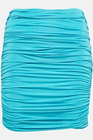 GIUSEPPE DI MORABITO Ruched jersey minkiskirt