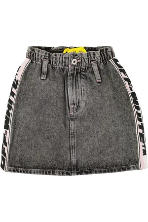 OFF-WHITE Logo denim skirt