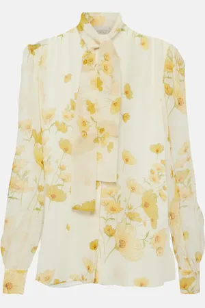 Giambattista Valli Printed silk georgette blouse