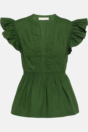 ULLA JOHNSON Luise cotton poplin top