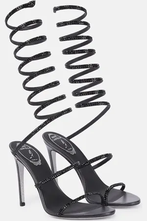 RENE CAOVILLA Cleo embellished leather sandals